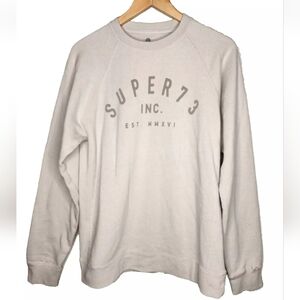 Super73 Inc Crew Neck Sweatshirt in Gray Size L